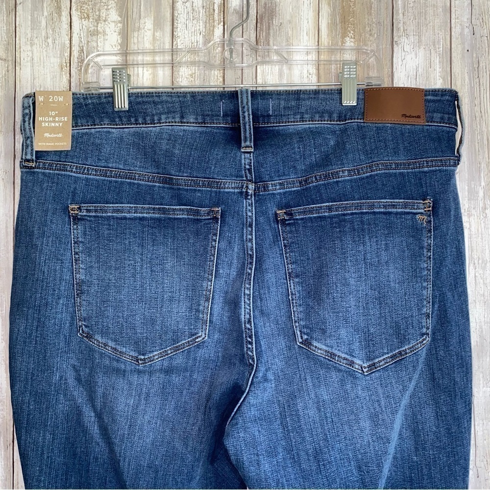 NWT Madewell 10” High Rise Skinny Jeans Magic Pockets Plus Size 20W - Picture 8 of 8